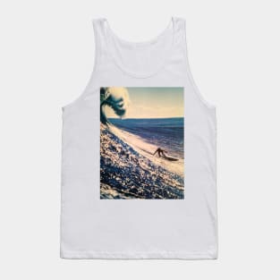 vintage surf poster california Tank Top